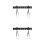 2Sets TV Halterung Wandmontage, Robustes , Schwarz, 9