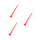 3Pcs Red ABS Caulking Nozzle Extension Soft Flexible Tool for Home Use 9