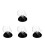 4Pcs Clear Glass Snow Globe Kit DIY with Sturdy Plastic Base 5