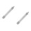 2Pcs Silver Dial Indicator Extension Stems Iron Rods for Accurate DIY 5