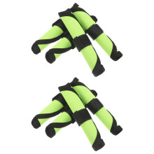 24Pcs Fishing Lure Covers Green Polyester Bait Hook Protectors Wraps