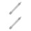 2Pcs Silver Dial Indicator Extension Stems Iron Rods for Accurate DIY 9