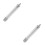 2Pcs Silver Dial Indicator Extension Stems Iron Rods for Accurate DIY 6
