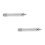 2Pcs Silver Dial Indicator Extension Stems Iron Rods for Accurate DIY 10