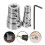 24Pcs Carbon Steel Drill Stop Collars Silver for Woodworking Precision 11