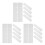 18Pcs White Moving Box Dividers Cardboard Grid Design Protectors 6