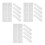 18Pcs White Moving Box Dividers Cardboard Grid Design Protectors 5