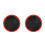 2Pcs Durable Red Drum Pad Carbon Fiber ABS Practice Mat for Beginners 5