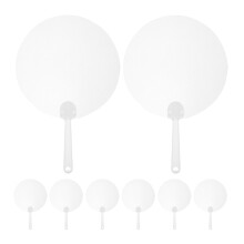 16St Transparante PVC Fans DIY Schilderen En Decoratie