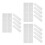 18Pcs White Moving Box Dividers Cardboard Grid Design Protectors 9