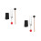 2Sets Assorted Color Yoga fork Set with Wooden Handles 8