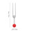 2Sets Assorted Color Yoga fork Set with Wooden Handles 4