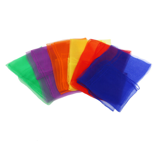 3St Assortiment Sjaals, Vierkant Chiffon En 2