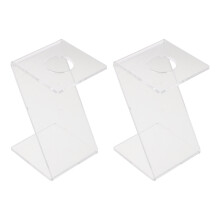2Pcs Transparent Acrylic Sports Ball Display Rack Baseball Golf Holder