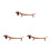 3St Gouden Metalen Chopsticks En Houder 3