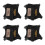 4Pcs Adjustable Black Tactical Cat Vest Harness for Outdoor Walking 7