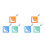 6Pcs Compact Acrylic Knitting Measuring Tools for Yarn Sweater Scarf 6