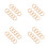 40St Handige Kalender Ringen Gouden Zinklegering Openbare Clips 7