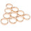 40St Handige Kalender Ringen Gouden Zinklegering Openbare Clips 2