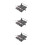 3Pièces Accessoires Rail De Chemin De Fer Jouet Plastique Gris 4