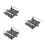 3Pièces Accessoires Rail De Chemin De Fer Jouet Plastique Gris 6