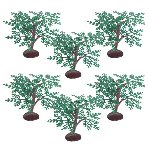 24St Mini Groene Plastic Voor Modelspoor En DIY Treindecoratie