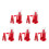 5St Rood Duurzame Handgerolde Draadknitter 7