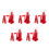 5St Rood Duurzame Handgerolde Draadknitter 6