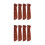 4Pcs Brown Wood Replacement Handles for Kitchen Cutter Non-Slip Grip 3