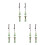 6St Auto Spiegelhanger Decor Polyester Met Geluksbedel 4