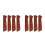 4Pcs Brown Wood Replacement Handles for Kitchen Cutter Non-Slip Grip 7