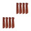 4Pcs Brown Wood Replacement Handles for Kitchen Cutter Non-Slip Grip 6