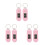 6Pièces Broche Rose ABS Digitales Mini Pour Enfants Intérieur 11