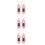 6Pièces Broche Rose ABS Digitales Mini Pour Enfants Intérieur 6