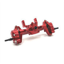 Metal Complete Front Axle Kit for FMS 1/24 FCX24 Xiaoqi Crusher K5 RC Accessories Red