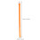 2Pièces Bracelet Silicone Orange Pour Enfants Résistant 2