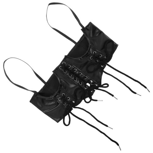 3Pièces Ceinture Corset Noir Large Élastique Vintage Style Renaissance 2