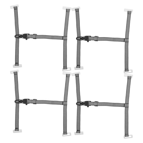 4St Verstelbare Kinband, Beschermende Helmaccessoire, Multikleur