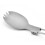 3Pcs Titanium Foldable Spoon Silver Portable Picnic Camping Tableware 2