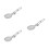 3Pcs Titanium Foldable Spoon Silver Portable Picnic Camping Tableware 9