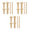 21Pairs Handmade Golden Copper Rivets Handle Fixing Hardware Set 7