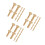21Pairs Handmade Golden Copper Rivets Handle Fixing Hardware Set 4