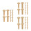 21Pairs Handmade Golden Copper Rivets Handle Fixing Hardware Set 10