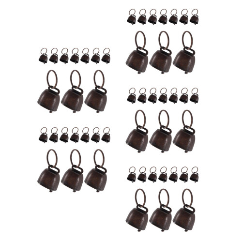 50Pièces Cloches De Fer Rustiques Pour 2