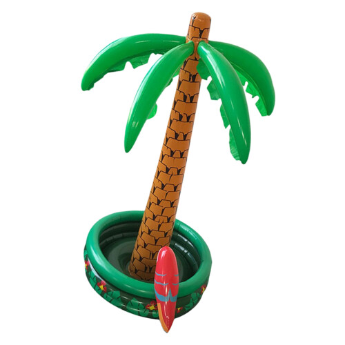 2Pcs Inflatable Coconut Tree Party Decor PVC Tropical Prop 1