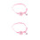 2Pièces Collier Pour Animal De Compagnie Rose, Durable Avec Clochette 6