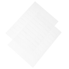 128PiĂšces Stickers AdhĂ©sifs Rectangulaires Blancs Pour FĂȘte Et DĂ©co