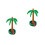2Pcs Inflatable Coconut Tree Party Decor PVC Tropical Prop 5