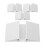 20Pièces Accessoires Plastiques Pieds Stabilisateurs Barrières Bébé 1