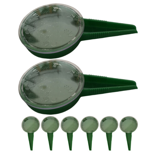 16Pièces Semoir Vert Pour Jardin 5 Réglages Ajustables 2